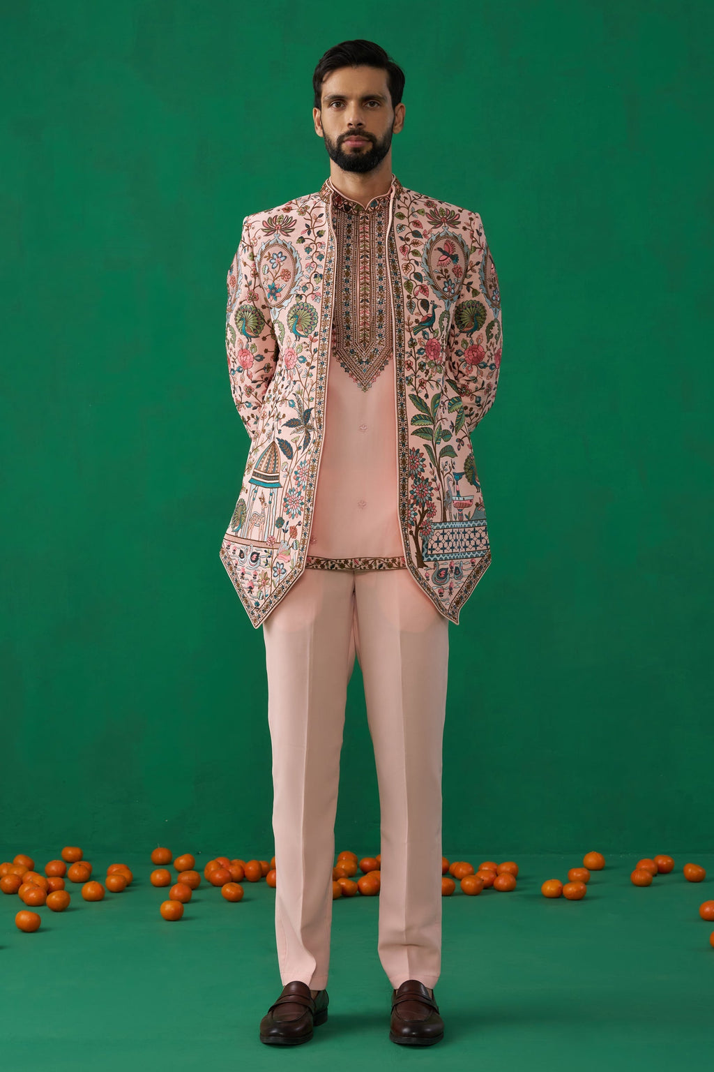 ANKIT CHOPRA IN FOUNTAIN PINK JODHPURI SET