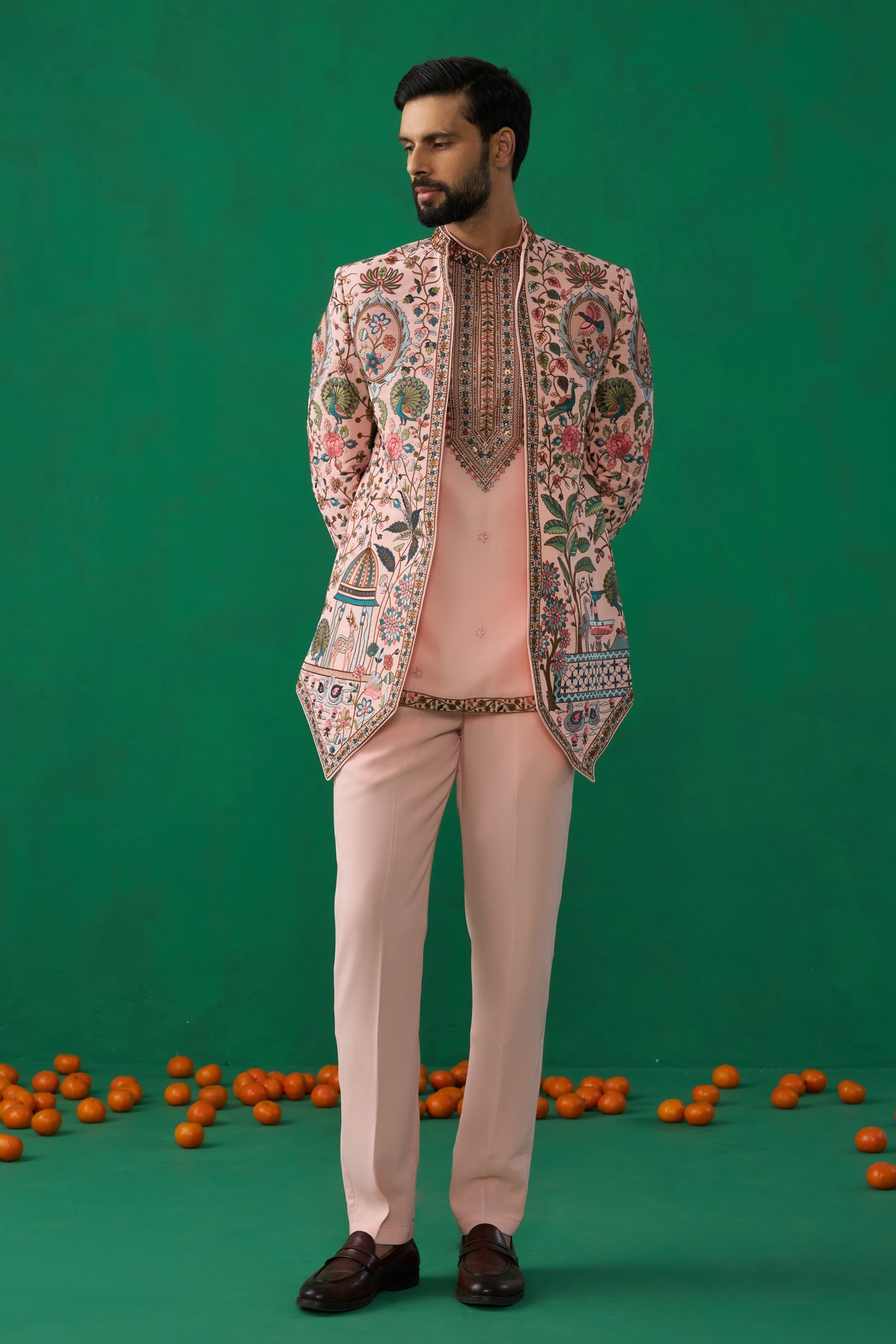 ANKIT CHOPRA IN FOUNTAIN PINK JODHPURI SET