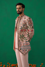 ANKIT CHOPRA IN FOUNTAIN PINK JODHPURI SET