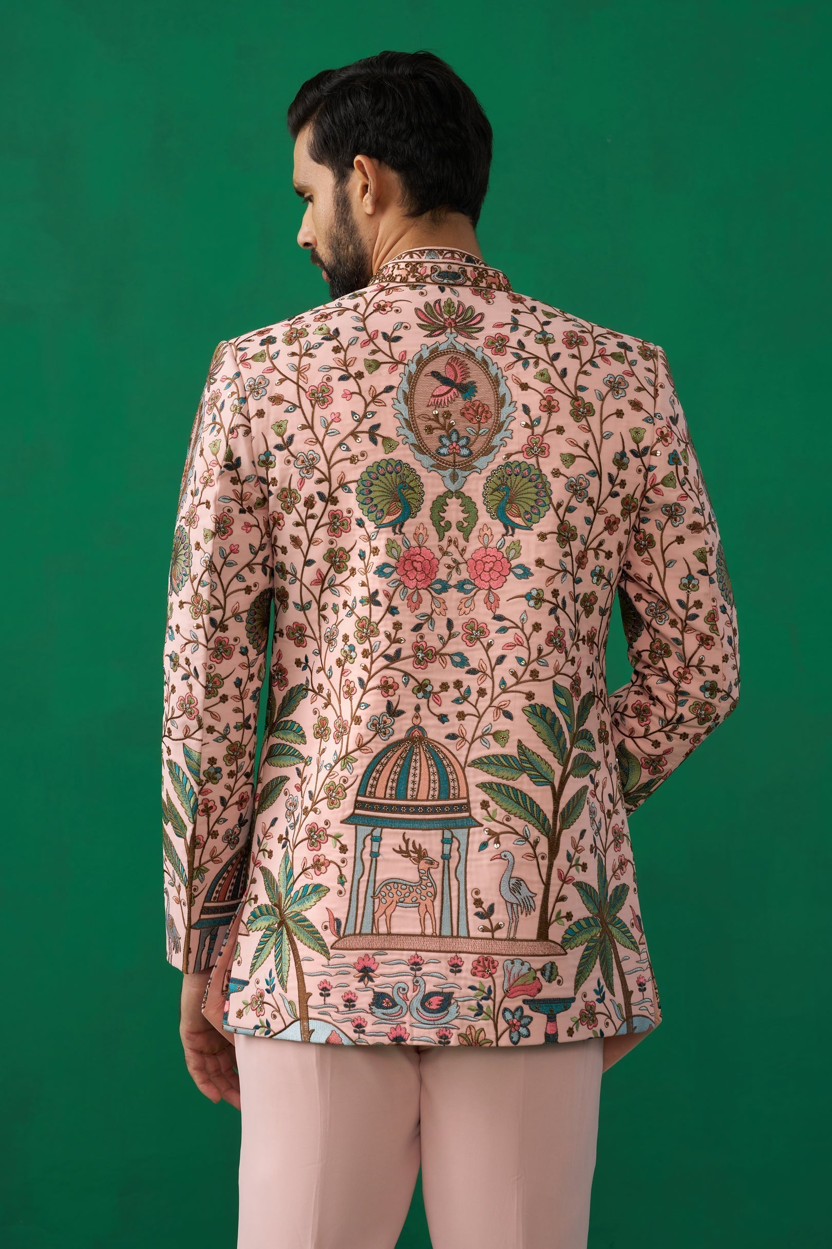 ANKIT CHOPRA IN FOUNTAIN PINK JODHPURI SET