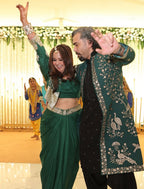 ROOPAL TYAGI'S HUSBAND NOMISH BHARDWAJ IN Vihaas Indo Western Set