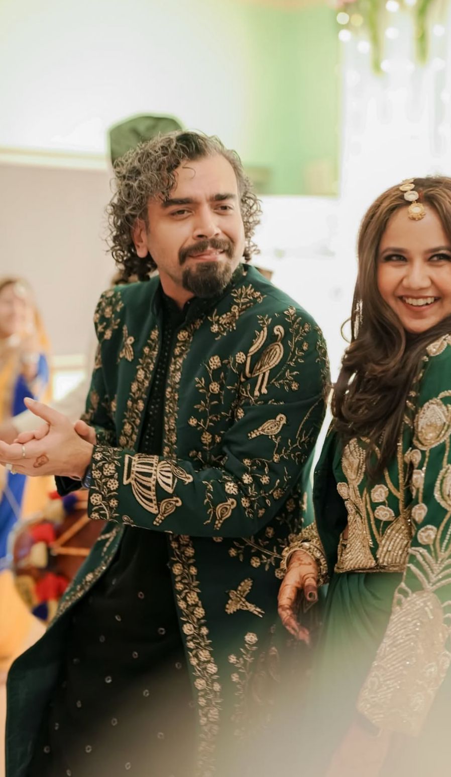 ROOPAL TYAGI'S HUSBAND NOMISH BHARDWAJ IN Vihaas Indo Western Set