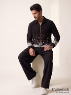 The Noir Ombré Zip-Shirt
