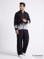 The Noir Ombré Zip-Shirt